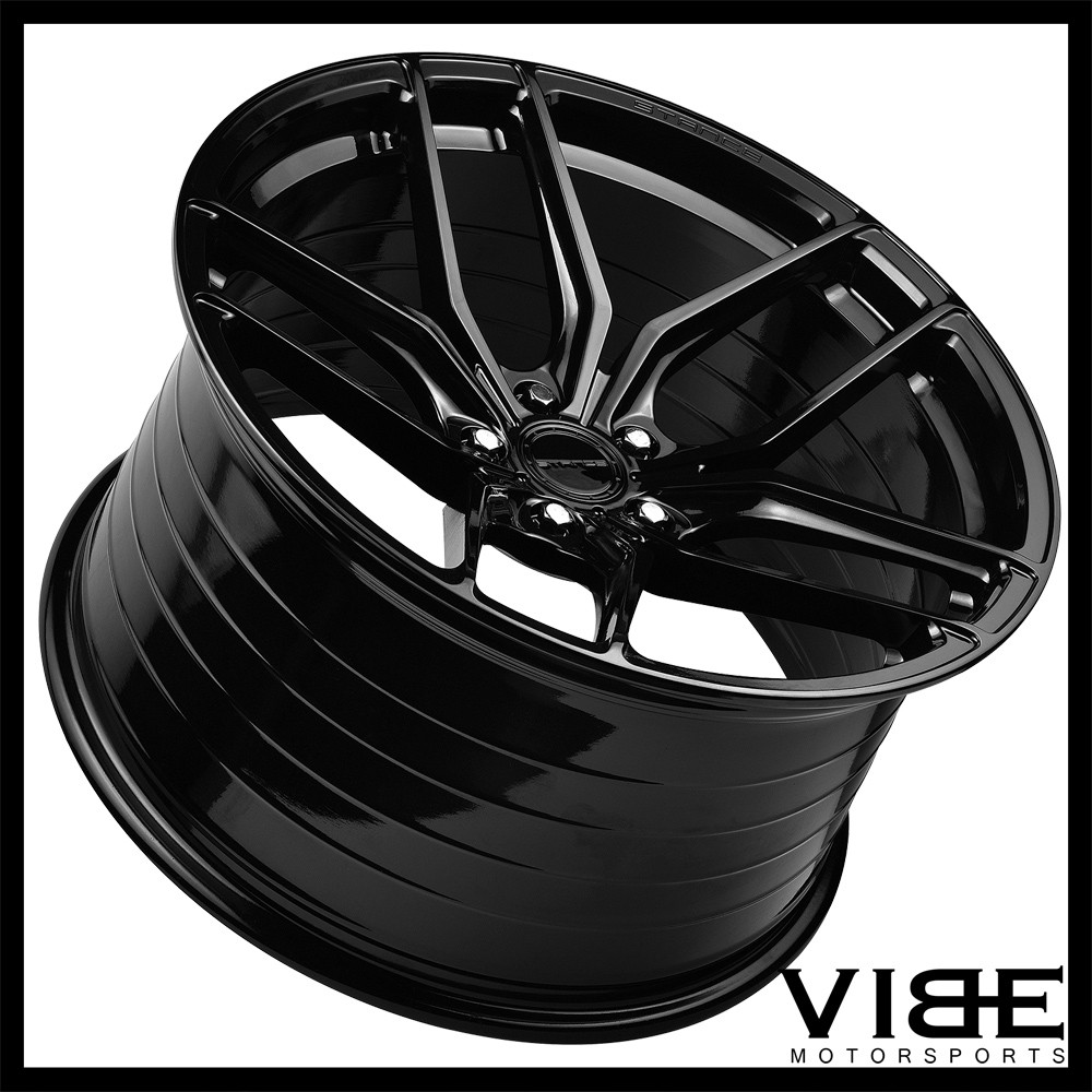 22" STANCE SF03 GLOSS BLACK CONCAVE WHEELS RIMS FITS MASERATI QUATTROPORTE