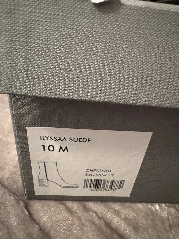 Bota Aquatalia Mujer Ilyssaa Gamuza Castaño Talla 10M Foto 2 de 4