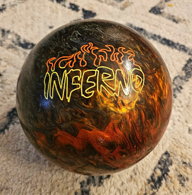 Brunswick Inferno 15 lb Ten-Pin Bowling Ball Activator Polished Drilled