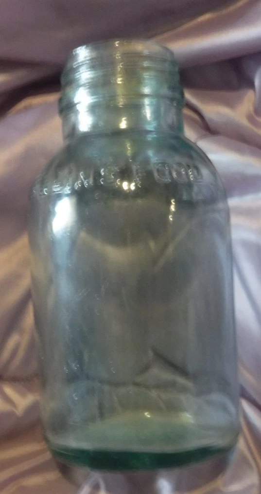 Mellin's Food Co. Embossed Glass Bottles Aqua Blue Glass Baby Food Jar
Opens in a new window or tab