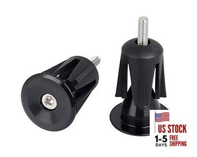 Aluminum bike handlebar end caps Fit for Most Bicycle Road Bike Mountain Black