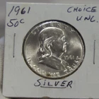 1961 US Franklin Half 50c Nice Unc