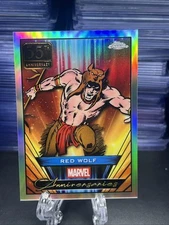 2025 Topps Chrome Marvel Red Wolf 55th Anniversary #MA-6