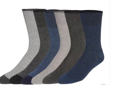 cole haan casual dress socks Cole Haan Men's Casual Dress Socks Black 6 Pairs