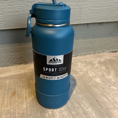 HYDRAPEAK Classic FLOW 32oz Straw Flip Lid Stainless Insulated Bottle Teal. NEW
