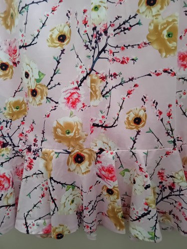 Joe Browns UK 12 ROMANCE IN BLOOM PINK FLORAL DRESS Square Neck Super Pretty - Picture 14 of 22