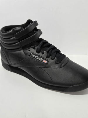 Reebok Freestyle Hi Triple Black 100000102 2240W US Womens Size 9 Classic - New 