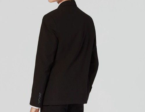 Calvin Klein Kids Boy's Black Slim Stretch Notch Lapel Jacket Suit Size 14 - Picture 2 of 3
