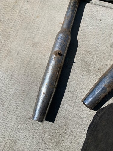 Harley Panhead Drag Pipes Chopper Bobber Vintage with Clamps Headers - Picture 15 of 16