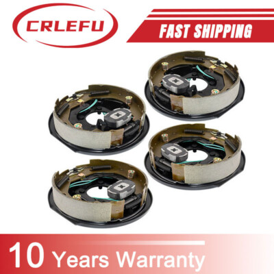 4Pack New 10'' x 2-1/4'' Electric Trailer Brake Assembly for 3,500 lbs axle