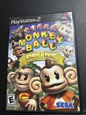 Super Monkey Ball Deluxe (Sony PlayStation 2, 2005) Black Label. Tested
