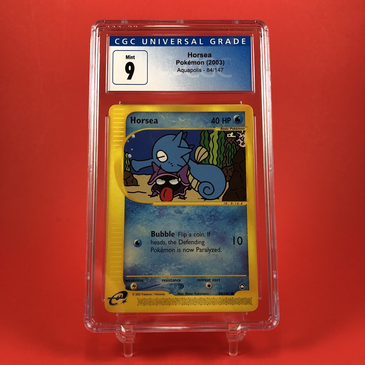 Pokemon Horsea CGC 9 Aquapolis 84/147 Mint PSA E Series | eBay
