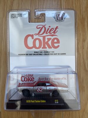 M2 Machines Coca Cola Release A12: 1/64 Sprite Diet Coke 1970 Ford Torino Cobra