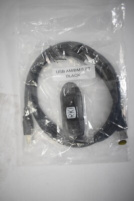 USB 2.0 Cable AM/BM 6' Black with Bluetooth USB for GX-6000 Calibration Station