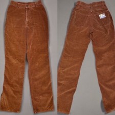 Rare Vintage Levi's 1960-70s Brown Corduroy High Rise Womens Mens Unisex Pants