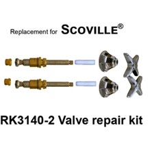 Scoville RK3140-2 2 Valve Rebuild Kit