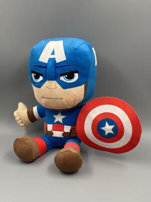 Marvel The Avengers Captain America Plüsch Figur Puppe Stofftier Schild 30 cm