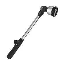 FANHAO Garden Hose Wand Heavy Duty, 16 Inches Metal Watering Wand with 8 Spra...