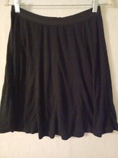 Theory Women Pull On Flare Skirt Size 4 Viscose Elastane Black Made in USA vtg