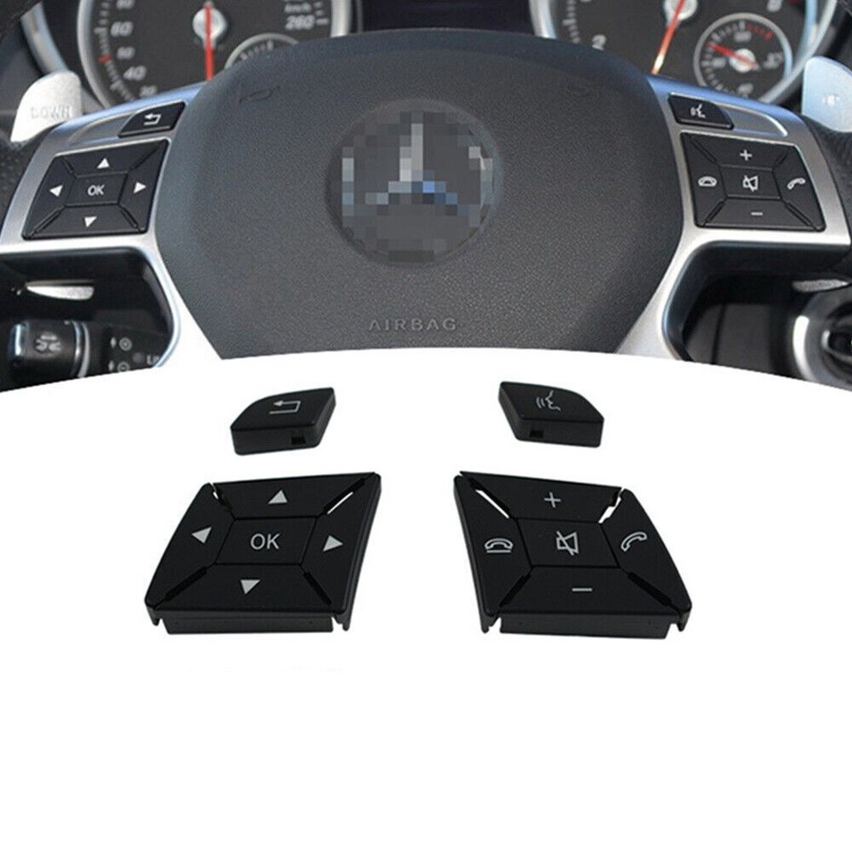 Steering Wheel Control Switch Button Cover Repair Kit for Benz ML W166