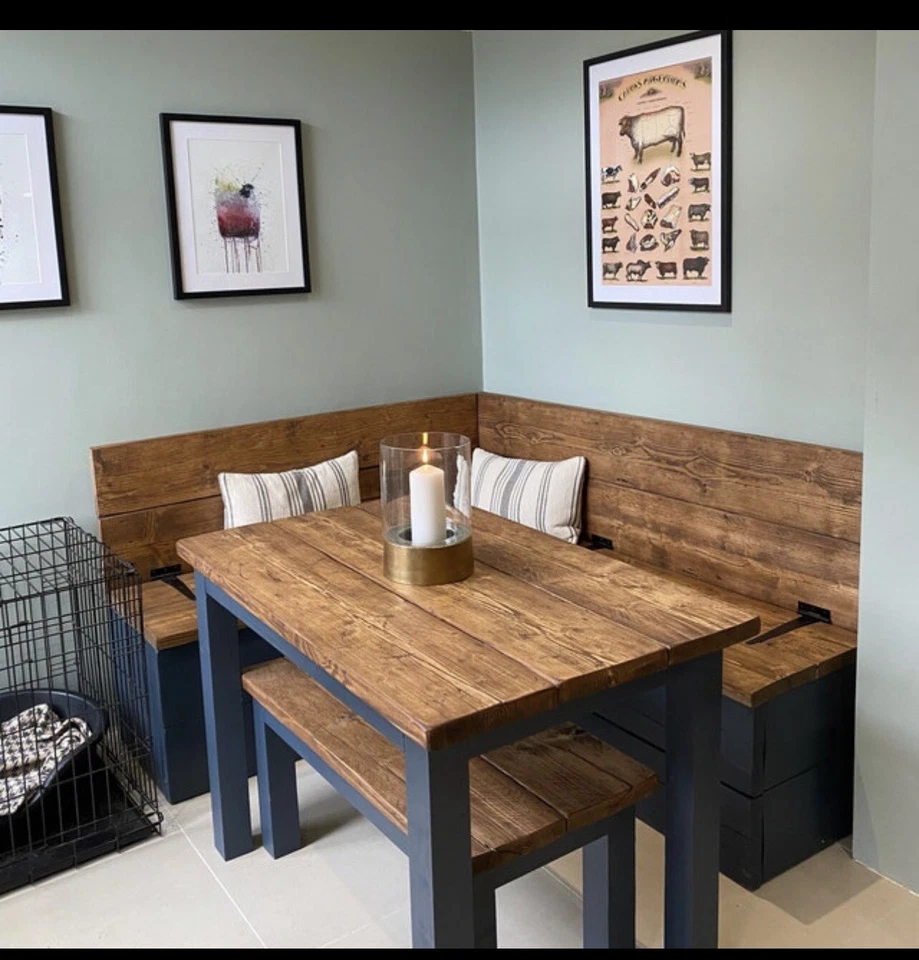 Farmhouse Corner Dining Table - Image 4 of 4