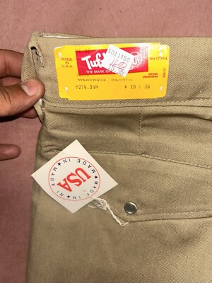 Vintage Tuf-Nut By Key, Western Pearl Snap Chinos, Deadstock