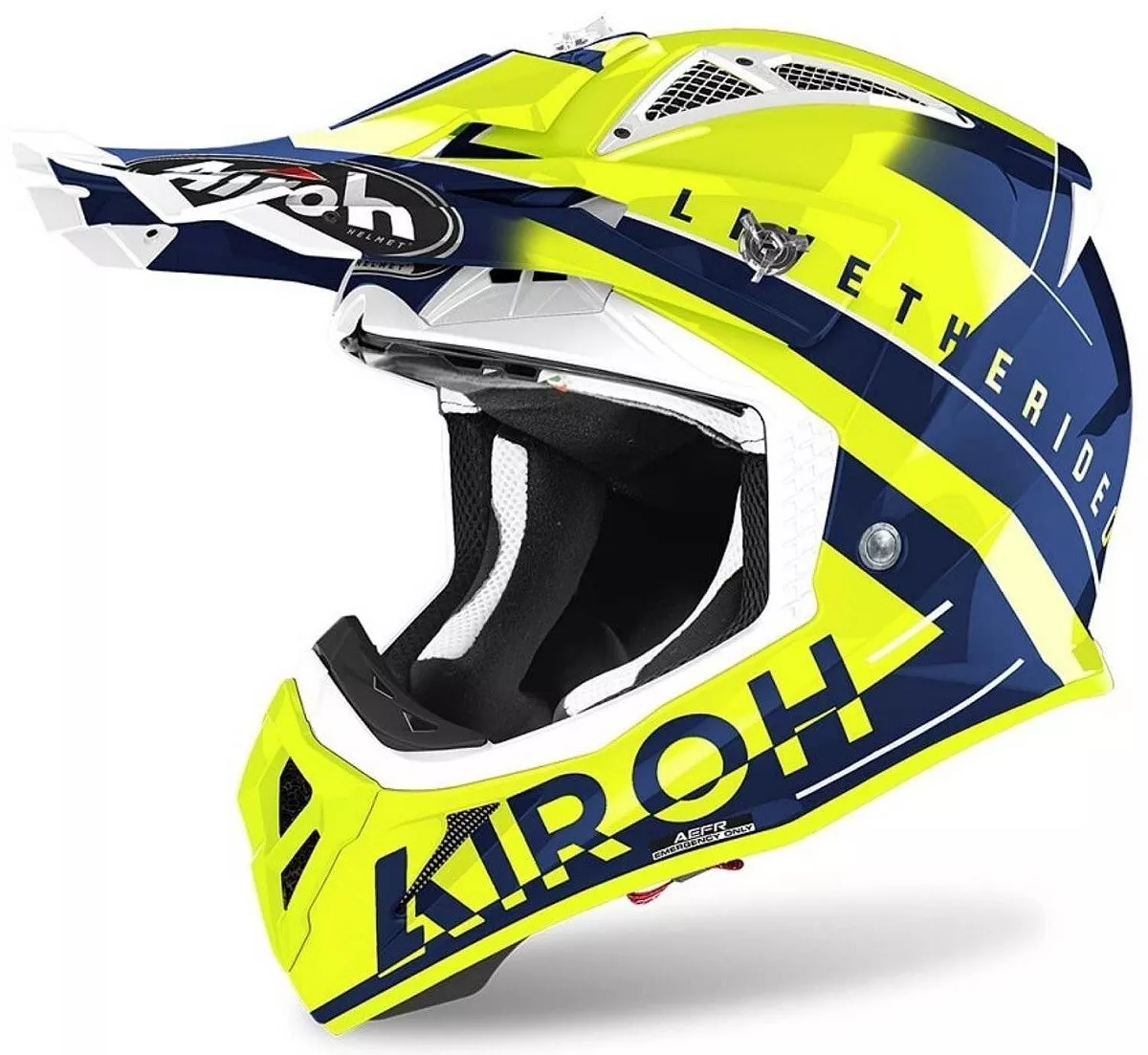 Casco Cross BLUR Lucido