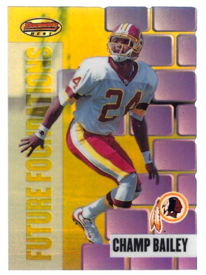 1999 Bowman's Best Future Foundations Champ Bailey Rookie #FF14 Washington