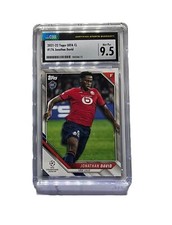 Topps UEFA CL Flagship Soccer 2022 No. 176 Jonathan David Rookie Card RC. rookie card picture