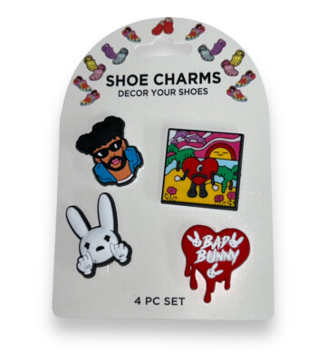 SHOES CHARMS FOR CROCS BAD BUNNY PCS