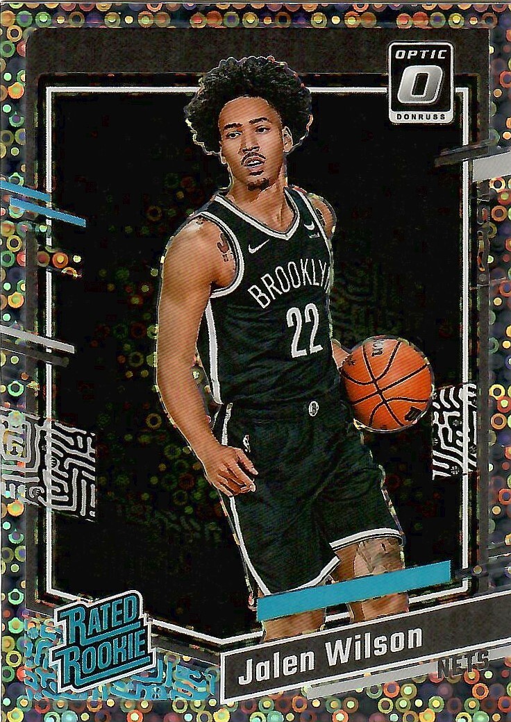 JALEN WILSON 2023-24 Donruss Optic Rated Rookie Fast Break Holo #206 Brooklyn
