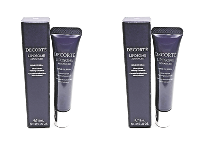 2X DECORTE Liposome Advanced Repair EYE Serum 8ml 0.29oz/each NIB
