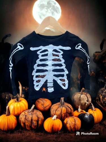 Circo kid's skeleton Halloween long sleeve Unisex shirt sz 4 - Picture 2 of 5
