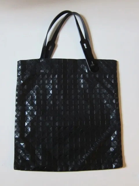 Issey Miyake Pleats Please Black Bao Bao Bag Women's Handbag Tote 14W x  15L