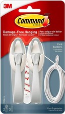 3M Command Cord Bundlers With Command Strips Damage Free Hanging UK Fast Deliver