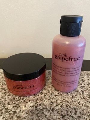 New Sealed Philosophy Pink Grapefruit Shower 4 oz. & Body Scrub 6oz
