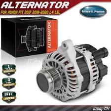 Alternator for Honda Fit 17-20 1.5L 105 Amp/12 Volt CW 6-Groove Auto CVT trans.