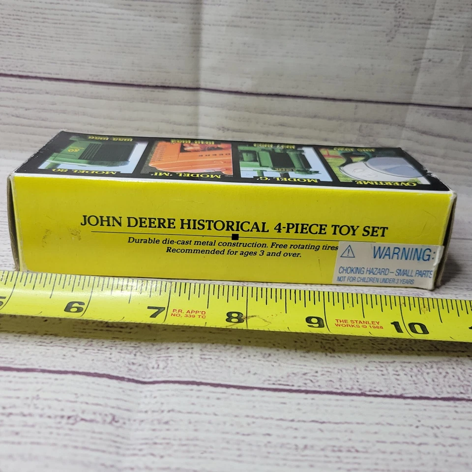 Vtg ertl 1994 John deere historical set 4pcs (NO model 80) (has JD 3010 instead) - Image 3 of 4