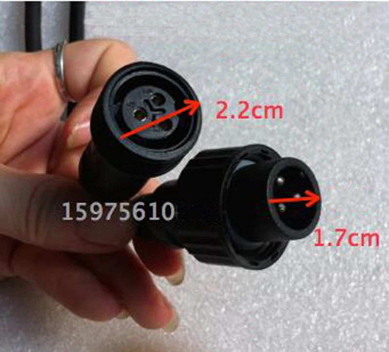 6.5ft Outdoor Stage Lighting Power Cable Waterproof LED Par Lights DJ DMX cable - Image 3 of 4