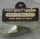 Polished Brass Rc Boat D54 P1.6 3/16" Bore Marine Propeller by Abc Model Parts