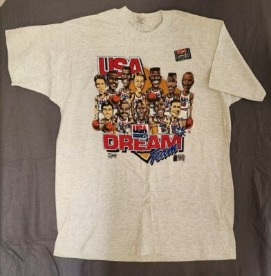 **New** Original 1992 USA Dream Team T Shirt Michael Jordan Magic Johnson XL