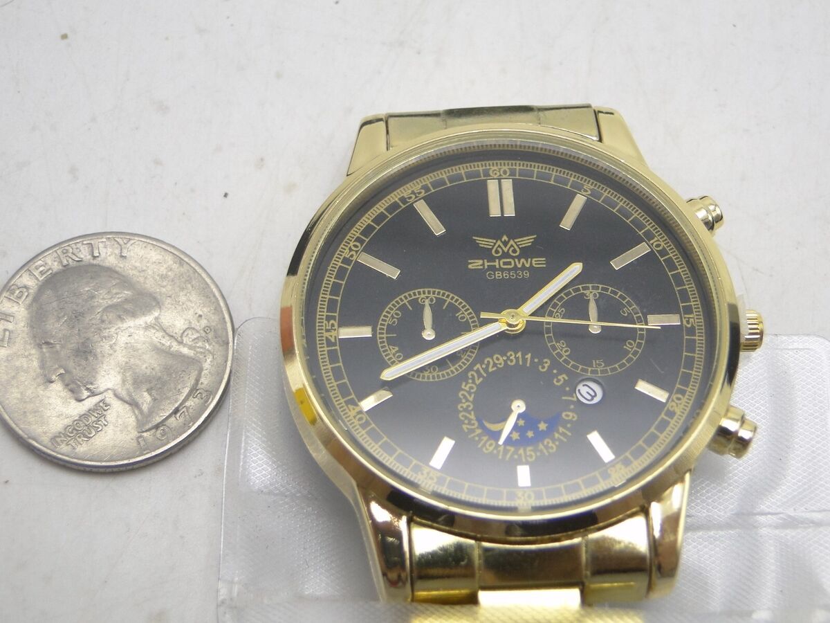 New in Box Zhowe GB6539 Mens Quartz Fashion Wrist Watch New in Box Zhowe GB6539 Mens Quartz Fashion Wrist Watch