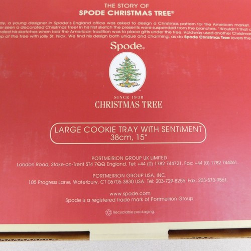 Spode Christmas Tree Large 15" Christmas Goodies Cookie Tray #C161 - Picture 5 of 5