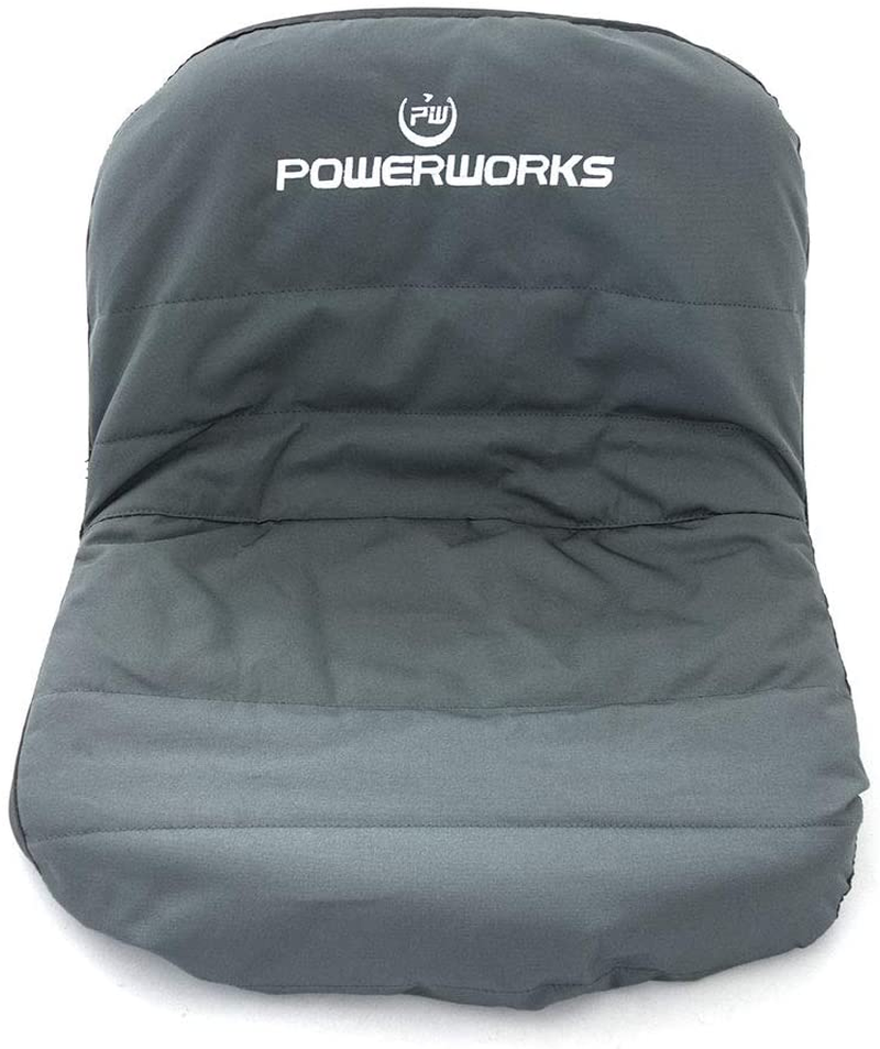 Heavy-Duty Weatherproof Riding Lawn Mower Seat Cover - Medium Black