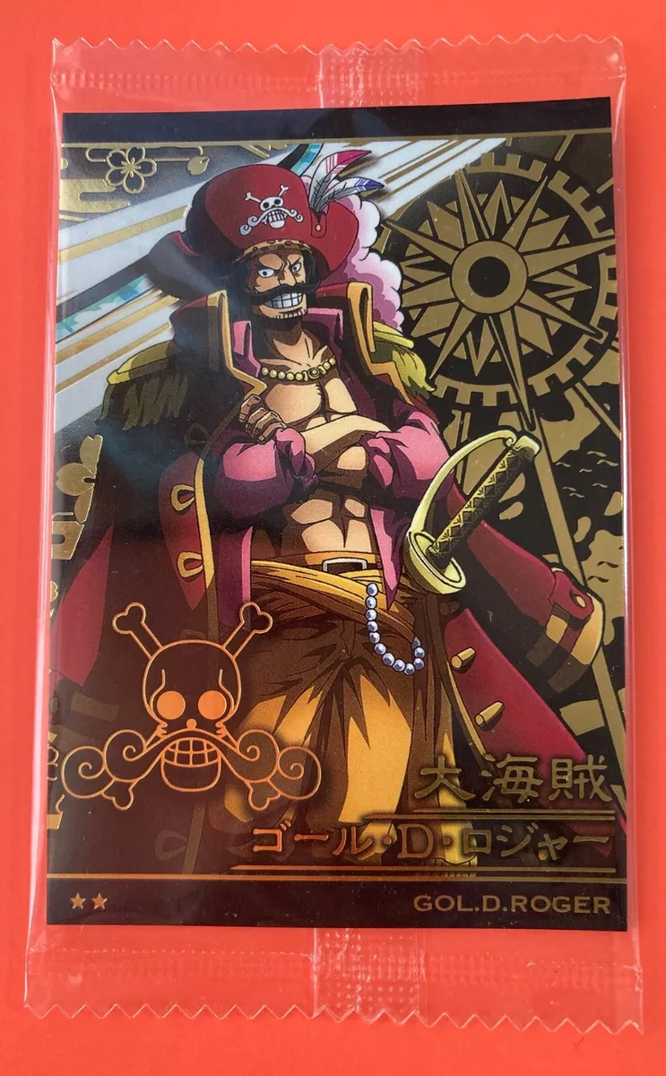 One Piece Wafers Card Gol D Roger No.8-04 R Anime No opened japanese