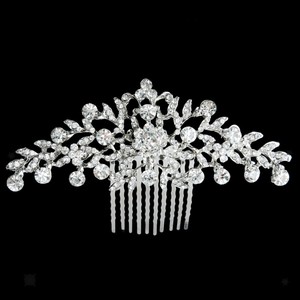 Wedding Sparking Flower Crystal Diamante Bridal Hair Comb Hair