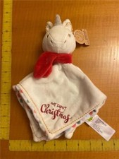 Animal Adventure Unicorn Cream Security Blanket Lovey My First Christmas
