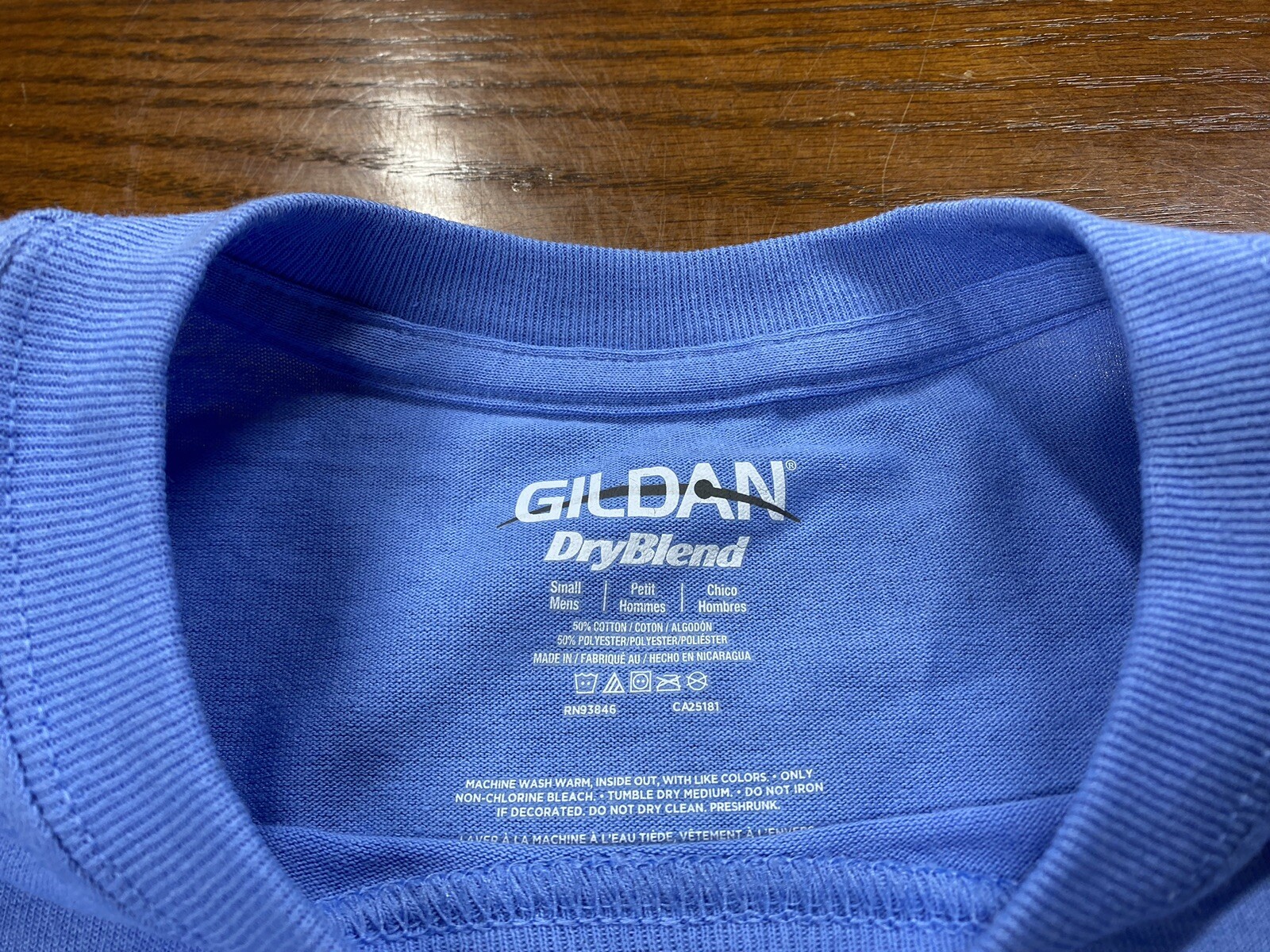 Decatur Texas Volleyball Camp Mens Shirt Small Blue Cotton Graphic TX