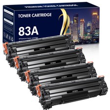 1-4PK Black 83A CF283A Toner Cartridge for HP LaserJet Pro M127fw M225dn Printer