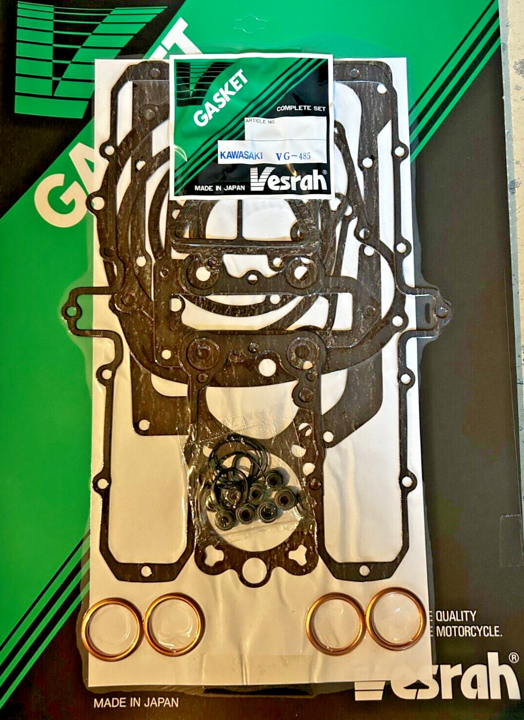 Joints moteur VESRAH Kawasaki ZX550A pour restaurer votre moto de collection